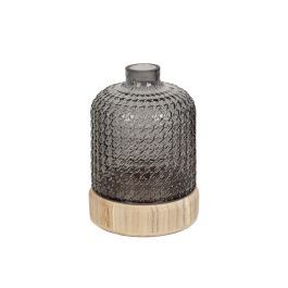 Florero Romimex Gris Madera Vidrio 15 x 21 x 15 cm Precio: 38.89000016. SKU: B1GNL5X4Z2