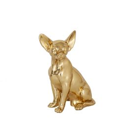 Figura Decorativa Romimex Chihuahua Dorado 19 x 25 x 14 cm Precio: 33.2750003993. SKU: B1A38DW23P