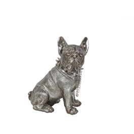 Figura Decorativa Romimex Plateado Resina Perro 24 x 29 x 17 cm Precio: 48.59000025. SKU: B15EM6QLP9