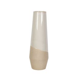 Florero Romimex Blanco Beige Cerámica 20 x 80 x 20 cm Precio: 99.95000026. SKU: B18TA72P8E