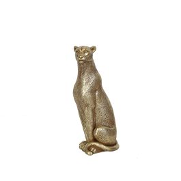 Figura Decorativa Romimex Dorado Leopardo 12 x 25 x 8 cm Precio: 32.5490000605. SKU: B12HZAFAAQ