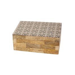 Caja Decorativa Romimex Marrón Beige Resina Madera MDF 18 x 8 x 13 cm Precio: 36.0459004235. SKU: B1ABHRCKM3