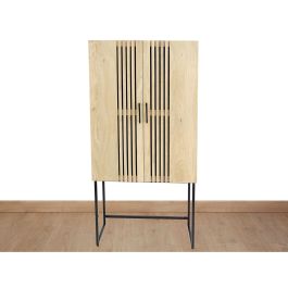 Armario Romimex Natural Metal Madera de mango 80 x 161 x 43 cm