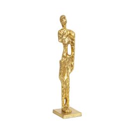 Escultura Romimex Dorado Aluminio 9 x 40 x 9 cm Hombre Precio: 43.49999973. SKU: B15MC4PQNP