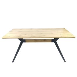 Mesa auxiliar Romimex Negro Beige Metal Madera MDF 180 x 75 x 90 cm Precio: 382.9650000968. SKU: B1CVTTXQ4J