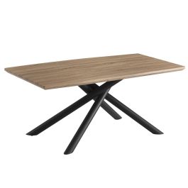 Mesa Romimex Negro Beige Metal Madera MDF 180 x 75 x 90 cm Precio: 380.89000004. SKU: B162WBQKWX