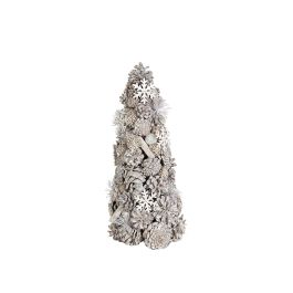 Árbol de Navidad Romimex Marrón Gris Polietileno Piña de pino Bolas de Navidad 19 x 42 x 19 cm Precio: 27.50000033. SKU: B1EJ3GJEQR