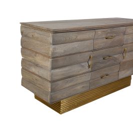 Cómoda Romimex Gris Madera 47 x 77 x 141 cm