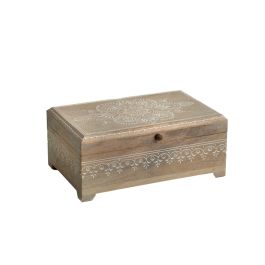 Caja Decorativa Romimex Marrón Madera de mango 28 x 12 x 18 cm Precio: 42.9550000363. SKU: B1AHEQZ89S