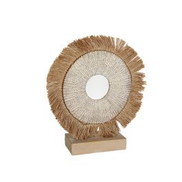 Figura Decorativa Romimex Beige Natural 8 x 33 x 29 cm Con flecos Disco Precio: 44.164999624900005. SKU: B1JEPJY2TG