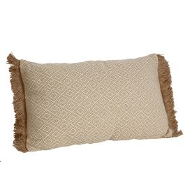 Cojín Romimex Beige Con flecos 30 x 10 x 50 cm Precio: 18.0168998185. SKU: B13WY26D9J