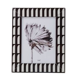 Marco de Fotos Romimex Blanco Negro Vidrio 15 x 20 x 1 cm Precio: 22.384999709600002. SKU: B1589BHSSM