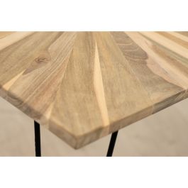 Mesa auxiliar Romimex Natural madera de teca 60 x 45 x 60 cm