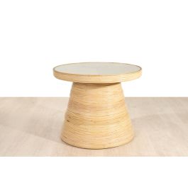 Mesa auxiliar Romimex Natural Ratán 70 x 55 x 70 cm