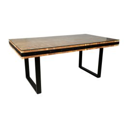 Mesa Romimex Negro Natural Madera Reciclada 180 x 77 x 100 cm Precio: 2157.1758995765. SKU: B1ELKC4R4N