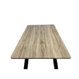 Mesa Extensible Romimex Marrón Metal Madera MDF 90 x 76 x 90 cm