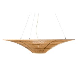 Lámpara de Techo Romimex Natural Yute Hierro 115 x 22 x 115 cm