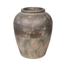 Florero Romimex Marrón Gris Terracota Acabado envejecido 26 x 32 x 26 cm Precio: 80.9369003872. SKU: B17JR43MMF