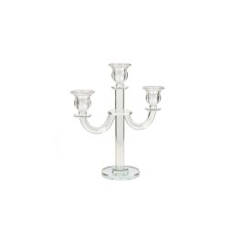 Candelabro Romimex Transparente Vidrio 21 x 26 x 9 cm Precio: 28.49999999. SKU: B16Y3ABYXR