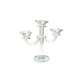 Candelabro Romimex Transparente Vidrio 22 x 24 x 9 cm Precio: 34.50000037. SKU: B122354CYP