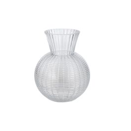 Florero Romimex Transparente Vidrio Rayas 16 x 20 x 16 cm Precio: 21.283899878999996. SKU: B1G6GHF5H3