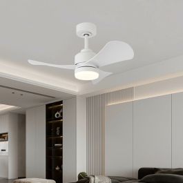 Ventilador de Techo con Luz Romimex Blanco