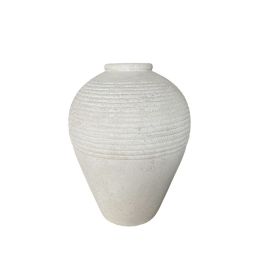 Jarrón Romimex Blanco Terracota 40 x 50 x 40 cm Precio: 115.555000242. SKU: B1FHNKBJBD