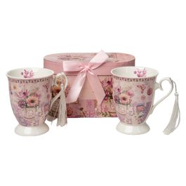 Juego de Tazas Romimex Rosa Cerámica 300 ml 2 Unidades Precio: 26.559500193599998. SKU: B1JHE52YCZ