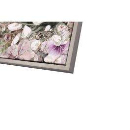 Lienzo Romimex Poliestireno Madera MDF Floral 100 x 70 x 3 cm