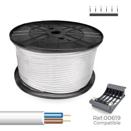 Manguera tubular h05vv-f 2 x 1,00 mm² blanca 300 m. ( bobina grande ) Precio: 217.49999986. SKU: B1DDG2P2Z7
