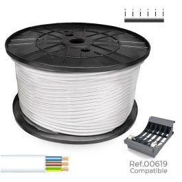 Manguera plana 48v 3 g 1,00 mm² blanca 200m. (bobina grande) Precio: 183.68999957. SKU: B1BWA6R4H9