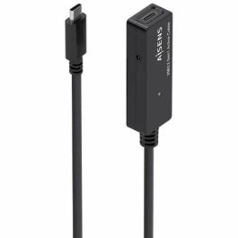 Cable Alargador USB 3.2 con Amplificador Aisens A107-0869/ USB Tipo-C Macho - USB Tipo-C Hembra/ Hasta 100W/ 20Gbps/ 5m/ Negro Precio: 23.5949992982. SKU: B193SSXSMD