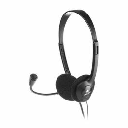 Ngs Auricular Headset MS103 con Micrófono Omnidireccional, Control de Volumen, Cancelación de Ruido y Diadema Cómoda, Negro