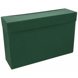 Mariola caja de transferencia folio cartón forrado en geltex c/ clasificador a-z/1-31 verde