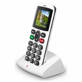 TELÉFONO MÓVIL LIBRE SPC SYMPHONY NEGRO - TECLAS GRANDES - 5 NUMEROS SOS+MENSAJES SOS - DUAL SIM - CÁMARA - BAT 1000mAh - BASE CARGA