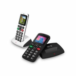 TELÉFONO MÓVIL LIBRE SPC SYMPHONY NEGRO - TECLAS GRANDES - 5 NUMEROS SOS+MENSAJES SOS - DUAL SIM - CÁMARA - BAT 1000mAh - BASE CARGA