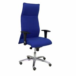 Piqueras y crespo sillón de dirección albacete sincro giratorio brazos regulables tapizado tejido bali azul