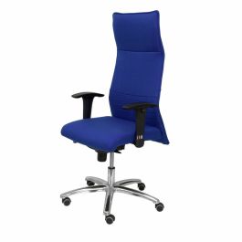 Piqueras y crespo sillón de dirección albacete sincro giratorio brazos regulables tapizado tejido bali azul
