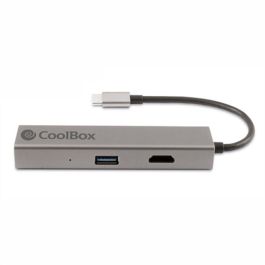 Hub USB CoolBox Hub miniDOCK4 USB-C Gris Precio: 30.94999952. SKU: S55168484