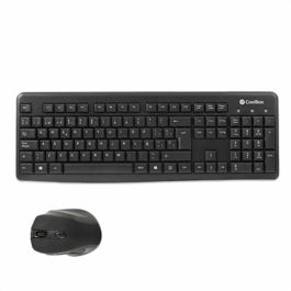 Teclado y Ratón CoolBox COO-KTR-02W Qwerty Español Inalámbrico Negro Español QWERTY Precio: 19.9650005324. SKU: B19EKJJPCJ