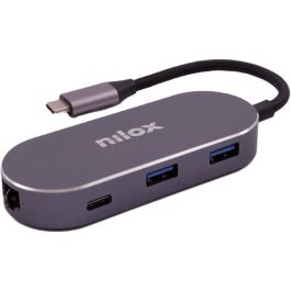 Hub USB Nilox NXDSUSBC02 Gris Precio: 44.9499996. SKU: S5615439