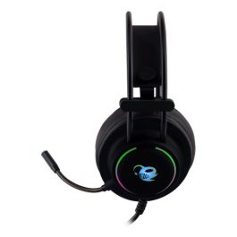 Auriculares con Micrófono Gaming CoolBox DeepLighting Negro