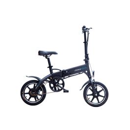 Bicicleta Eléctrica Skate Flash Urban Compact 14" Negro/Azul 250 W