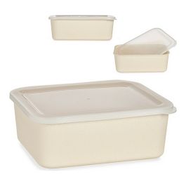 Recipiente Grande de Bambú Natural con Tapa de Plástico 23x16.5x7 cm - Arte Regal (6 Unidades) Recipiente Grande de Bambú Natural con Tapa de Plástico 23x16.5x7 cm - Arte Regal (6 Unidades)