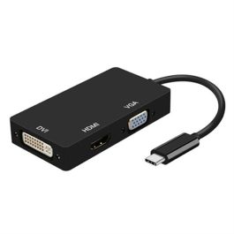 Adaptador USB-C a VGA/HDMI/DVI Aisens A109-0343 Negro 15 cm