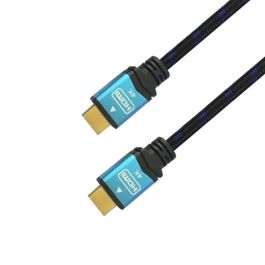 Cable HDMI Aisens A120-0356 1 m Negro/Azul 4K Ultra HD