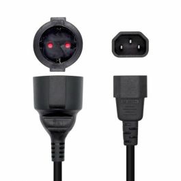 Aisens Cable Alimentación 16A Adaptador Para Sais C14-M A Cee7-H 25 cm Negro