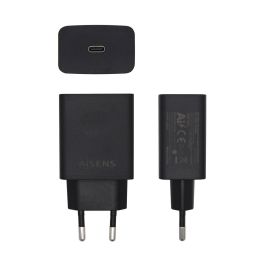 Aisens Cargador Usb-C Pd3.0 1 Puerto 1Xusb-C 20 W, Negro