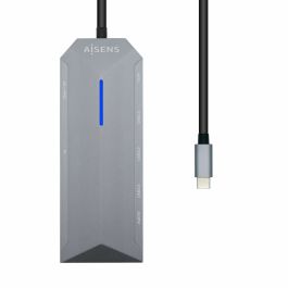 Aisens Dock Station 9 En 1 Usb-C A 1Xhdmi, 1Xrj45, 3Xusb, 1Xpd, 1Xaudio, 1XSd, 1Xmicro Sd, Gris