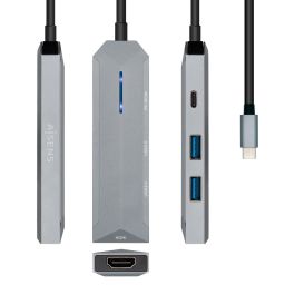 Hub USB Aisens ASUC-4P002-GR Gris 100 W Precio: 17.95000031. SKU: S8423783